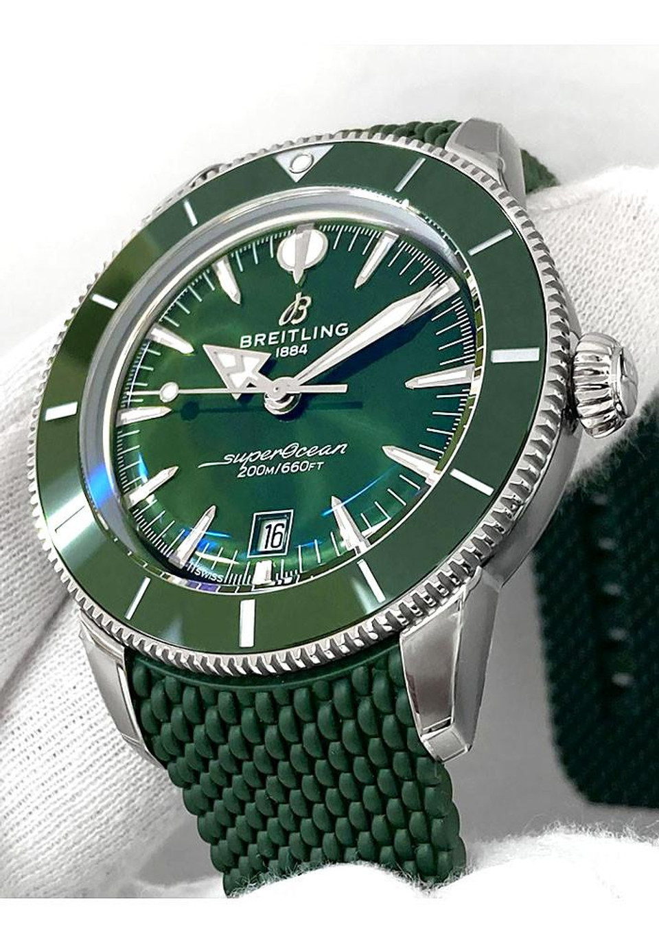 Breitling SUPEROCEAN HERITAGE B31 AUTOMATIC 44 Green Rubber
